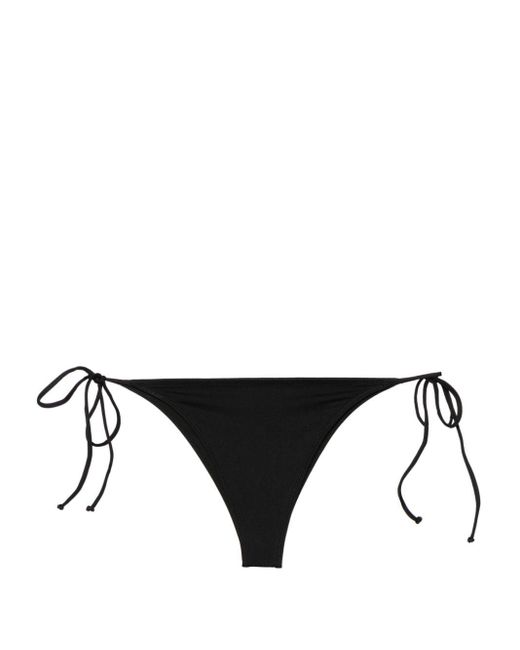 Mc2 Saint Barth Black Marielle Side-tie Bikini Bottoms