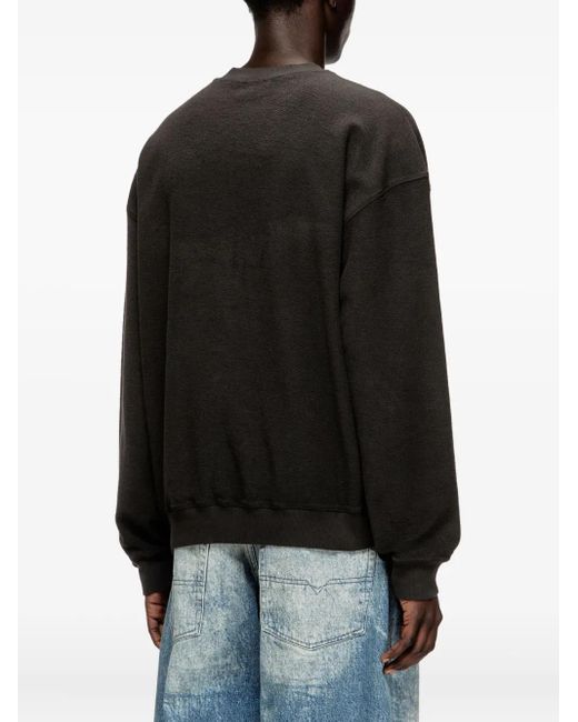 DIESEL Black Graffiti-Print Sweatshirt for men