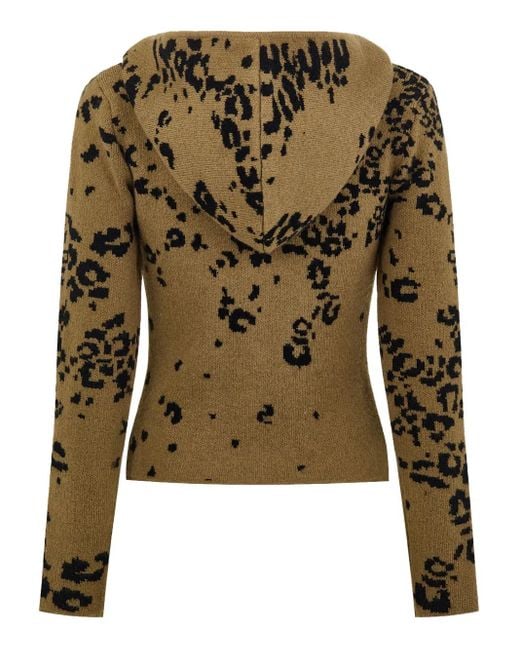 Protémoa Green Cheetah-Print Zip-Up Hoodie