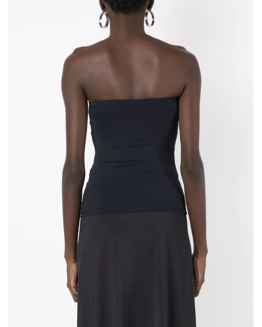 Amir Slama Black Strapless Tube Top