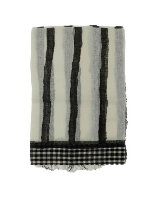Sciarpa A Righe di Exquisite J in Gray