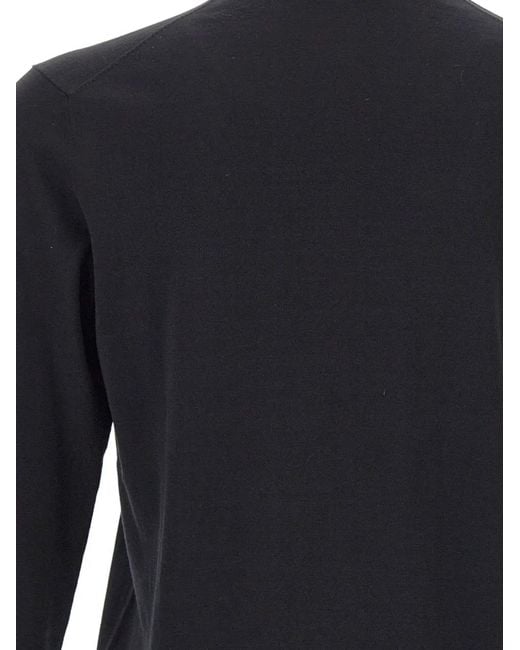 Diktat Blue Ribbed Crew-Neck Sweater for men