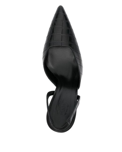 Gia Borghini Black Octavie Mules 85mm