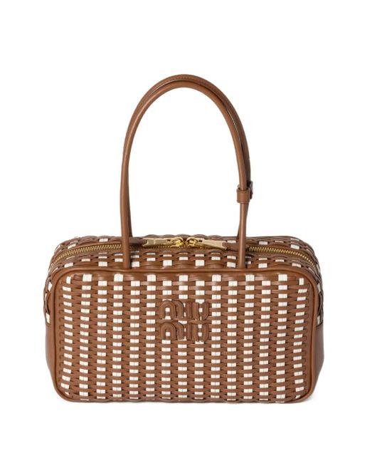 Miu Miu Bea ハンドバッグ Brown