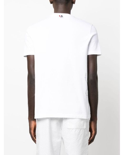 メンズ Thom Browne グラフィック Tシャツ White