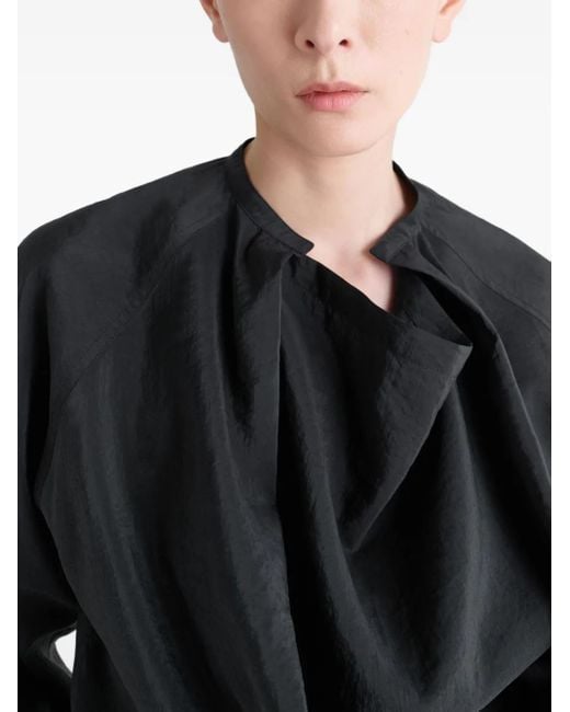 Chemise Plissée À Manches Raglan Lemaire en coloris Black