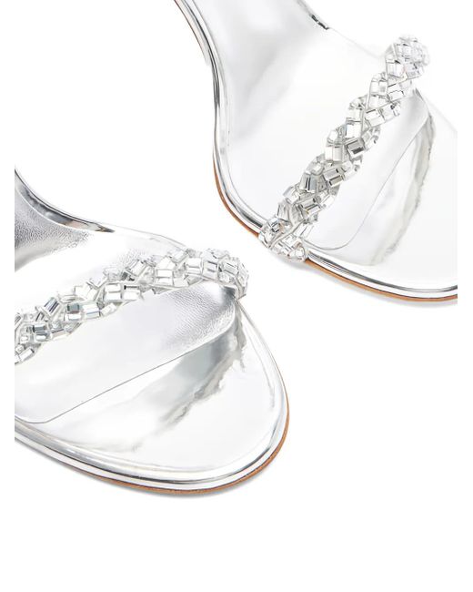 Sandali A Stiletto Starsway Con Cristalli 100Mm di Casadei in White