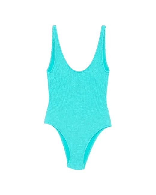 Banana Moon Blue Scoop-Neck Swimsuit