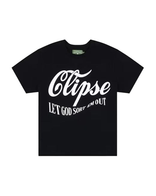 DENIM TEARS Black Clipse 5Th Anniversary T-Shirt for men