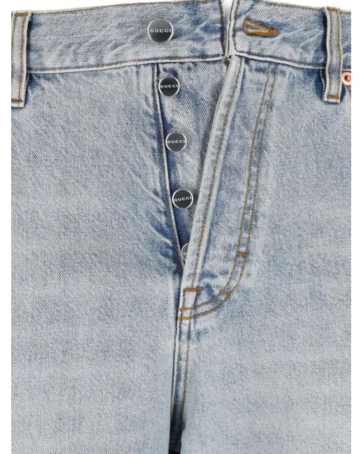 Gucci Blue Straight Jeans for men