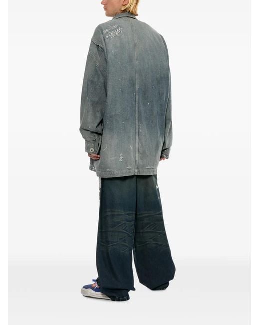 Maison Mihara Yasuhiro Gray Lettlogo Lettering Jacket for men