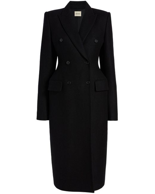 Khaite Getailleerde Trenchcoat in het Black