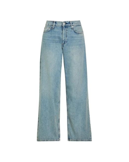 Vaqueros Rectos Con Botones Rag & Bone de color Blue