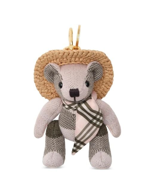 Burberry White Thomas Bear Charm