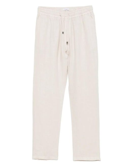 メンズ Boglioli リネン パンツ White