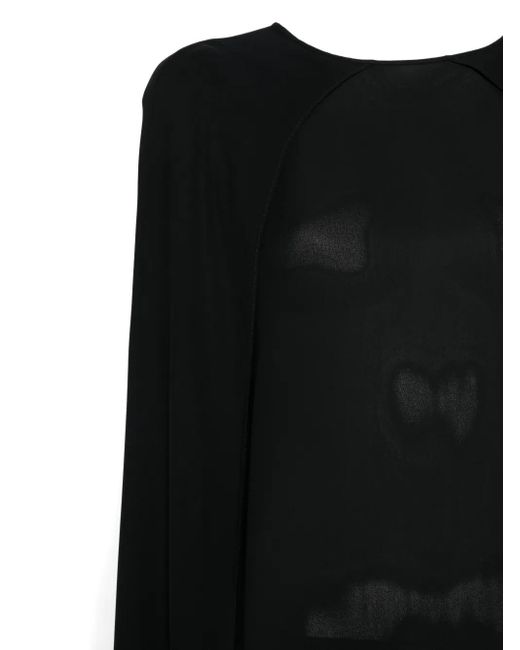 Plan C Black Cape Back Dress