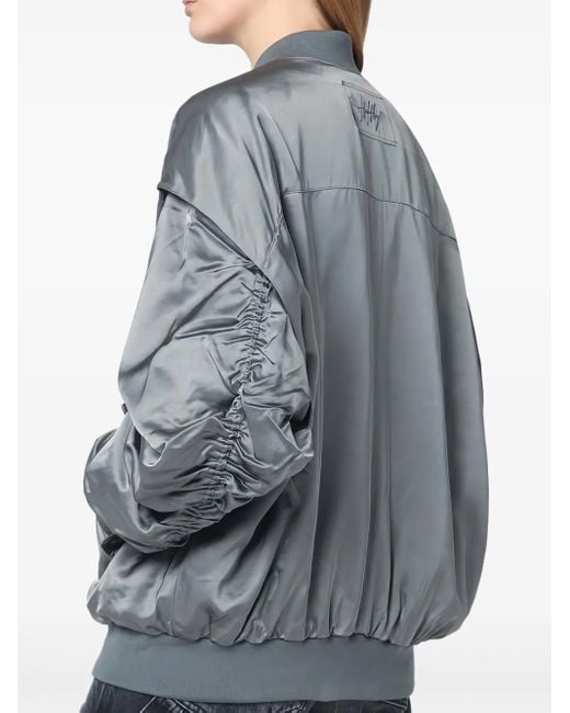 Halfboy Gray Zip-Up Bomber Jacket