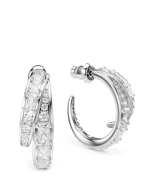 Swarovski Metallic Vienna Hoop Earrings