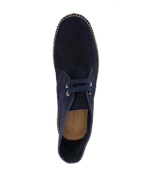 Scarosso Blue Mojave Suede Espadrilles for men