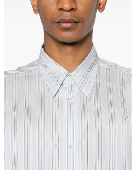 Lanvin White Striped Shirt for men