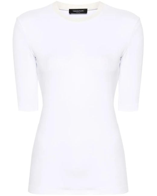 Fabiana Filippi White Jersey T-Shirt