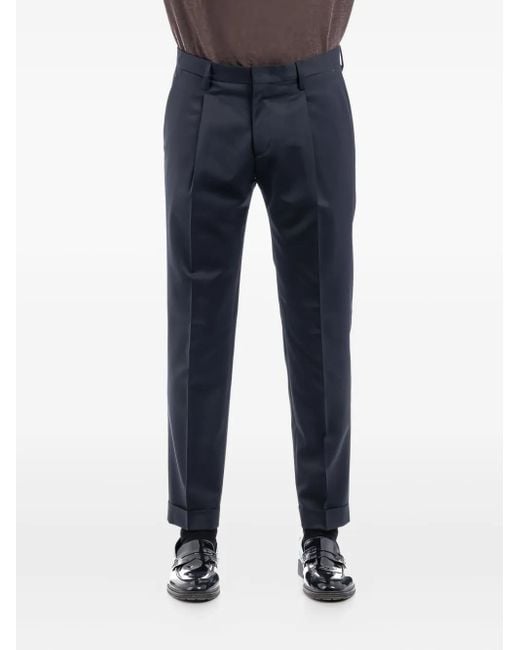 Briglia 1949 Blue Pleated Trousers for men