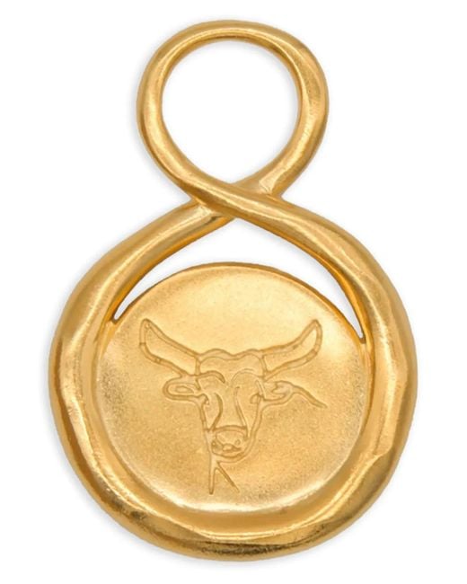 Lah Paris Metallic Infinity-Anhänger mit Taurus-Gravur