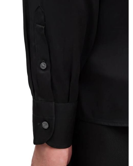 Emporio Armani Black Logo-Detail Casual Shirt for men