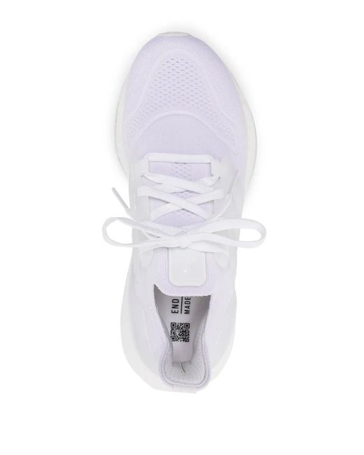 Adidas White Forum Mid Chunky-Sole Sneakers for men