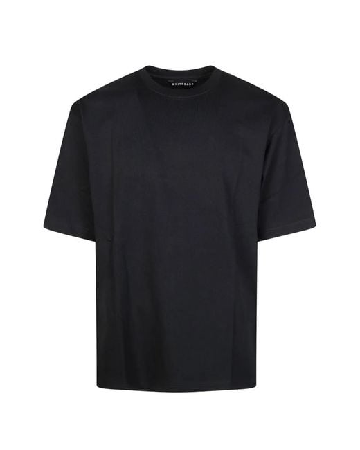 White Sand Black Round-Neck T-Shirt for men