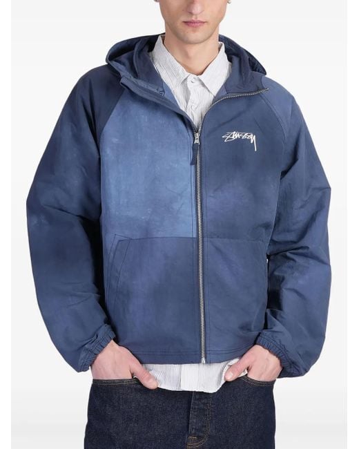 Stussy Blue Beach Shell Jacket for men