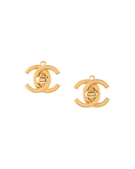 Chanel Pre-owned Women's Metal Stud Earrings - Gold - One Size