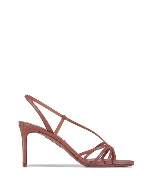 Aquazzura Pink Strappy Sandals