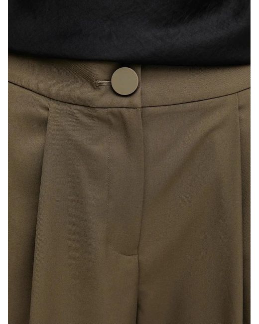 ARMANI EXCHANGE Black Pleated-Front Trousers
