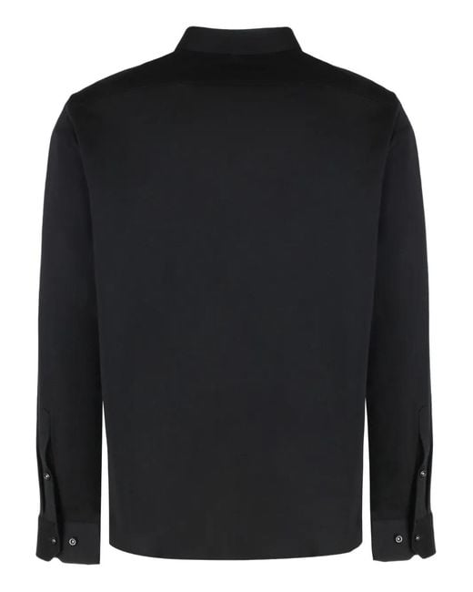 Boss Black Pique Cotton Shirt for men