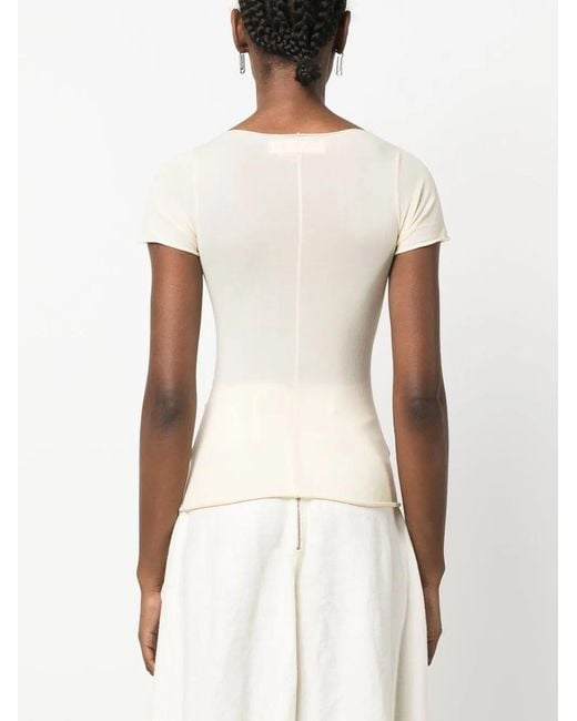Marni Orange Contrast Patch T-Shirt
