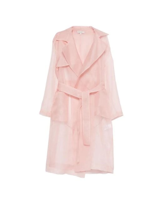 Antonelli Pink Belted Coat