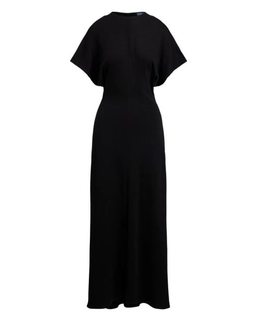 Polo Ralph Lauren Black Crew-Neck Short-Sleeve Dress