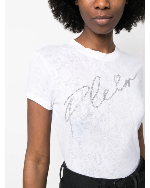 Philipp Plein White Sexy Pure Fit Crew-Neck T-Shirt