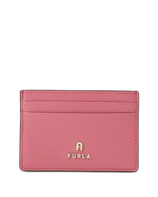 Furla Pink Camelia S Leather Cardholder