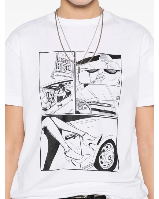 Circus Hotel White Graphic-Print T-Shirt