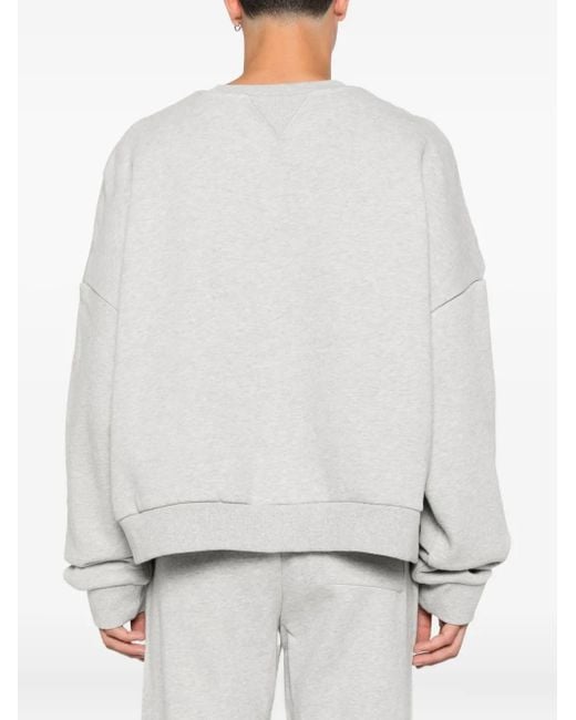 Entire studios White Crew-Neck Cotton Sweatshirt