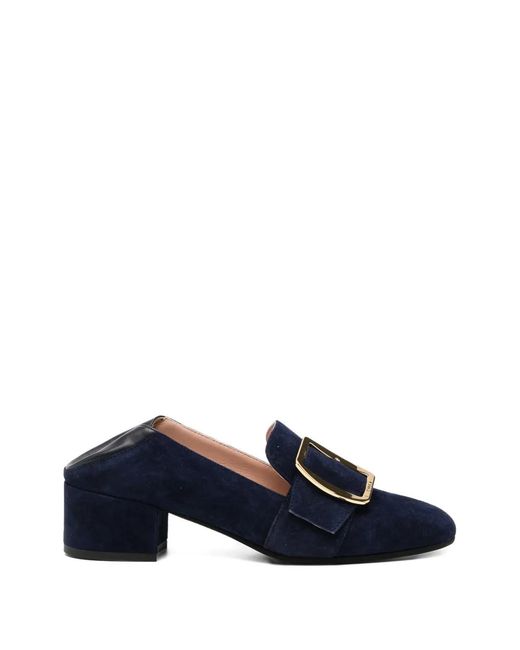 Bally Blue Belted Pumps