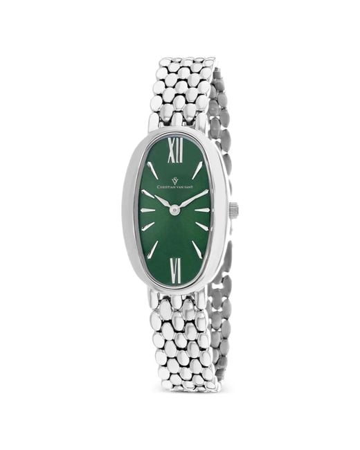 Christian Van Sant Green Lucia 31Mm Watch