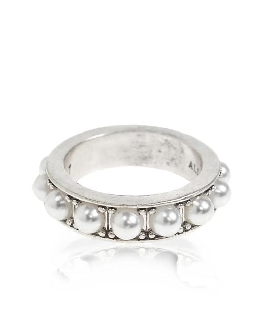 AllSaints Gray Nellie Two Ring Set