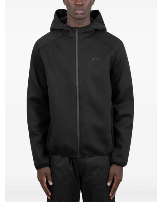 Oakley Black Zip-Front Hooded Jacket for men