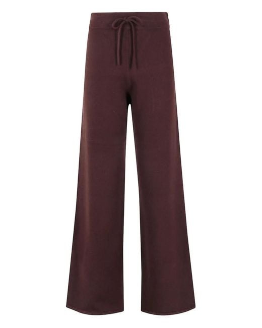 Mc2 Saint Barth Purple Cambon Drawstring Pants