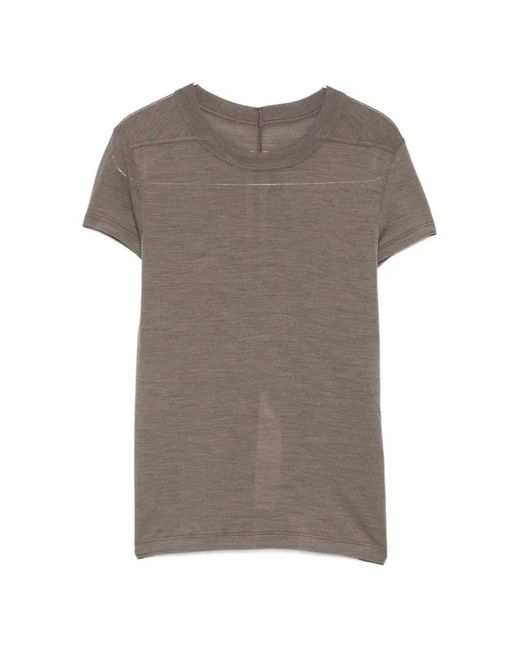 Rick Owens Gray Short-Sleeves T-Shirt
