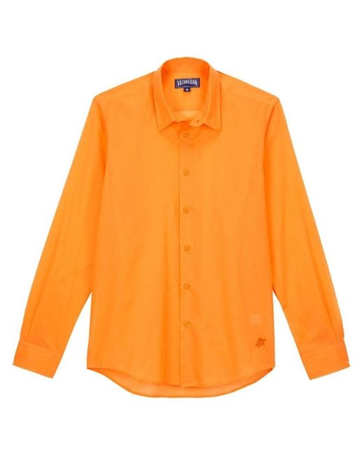 Camicia di Vilebrequin in Orange da Uomo
