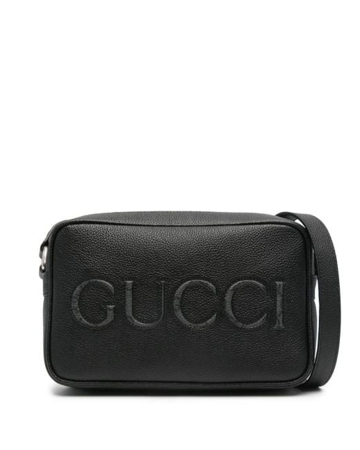 Gucci Mini Schultertasche mit Logo-Applikation in Black für Herren